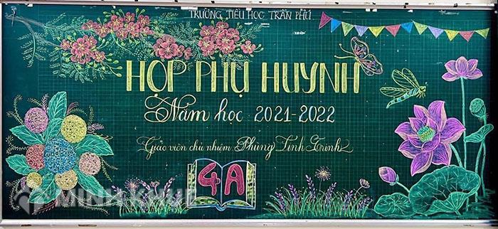 Trang trí bảng họp phụ huynh đầu năm học đơn giản, đẹp, ý nghĩa